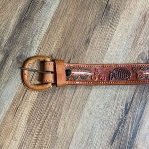 Vintage western leather belt